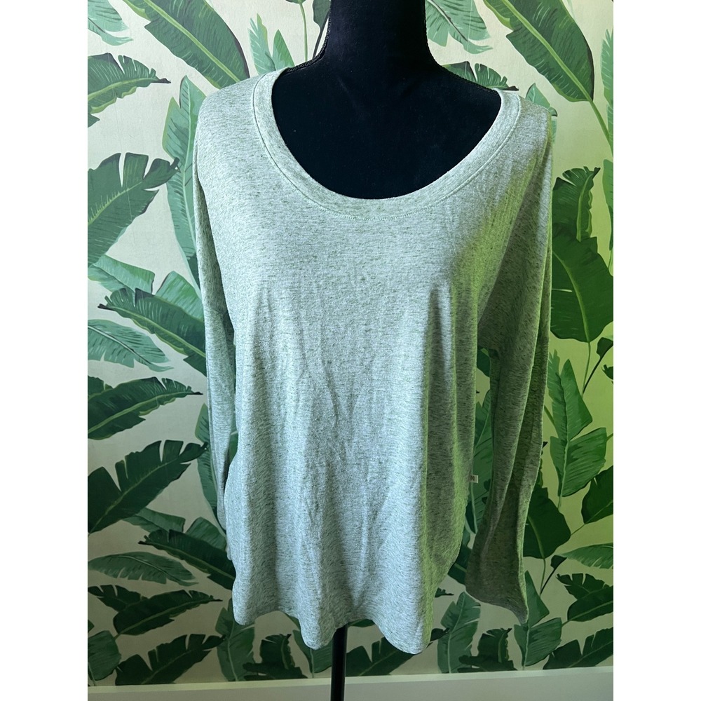 Victoria's Secret Long Sleeve Tee Women Medium Sage Green